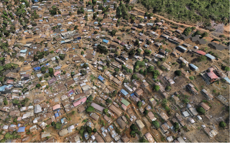 3D render of Coconut Farm, Freetown (Source: HOT Tech Team)