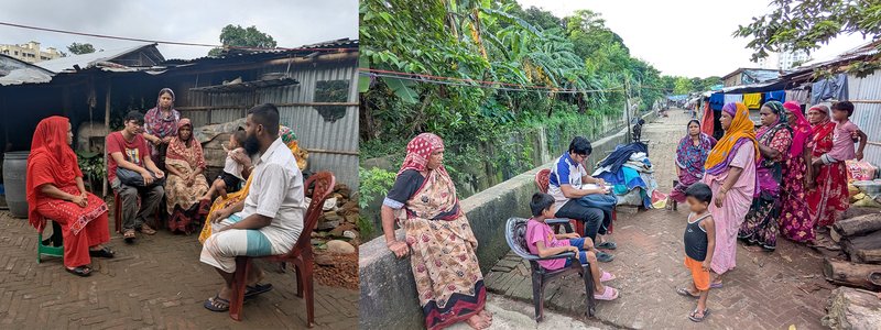 Focus group discussions with local community members | Photo: Samin Rahman and Md. Muaz Hussain
