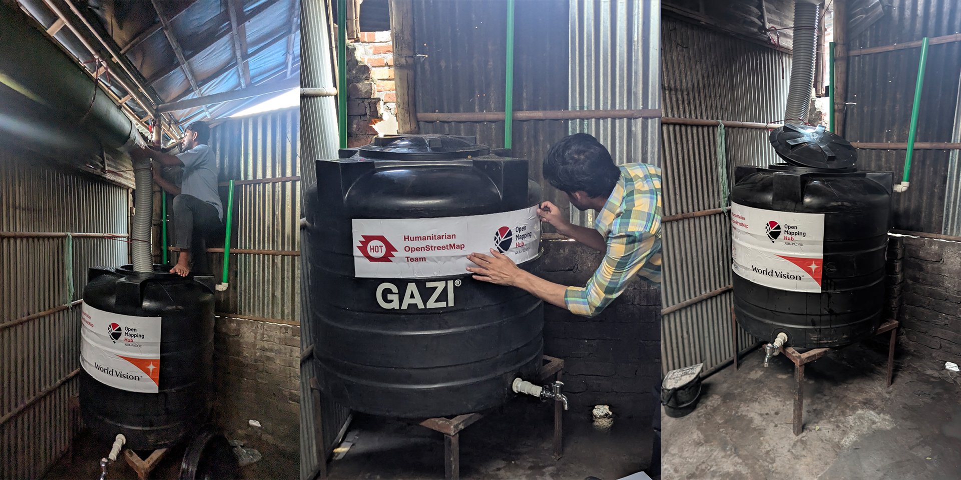 RWH system installation | Photo: Samin Rahman