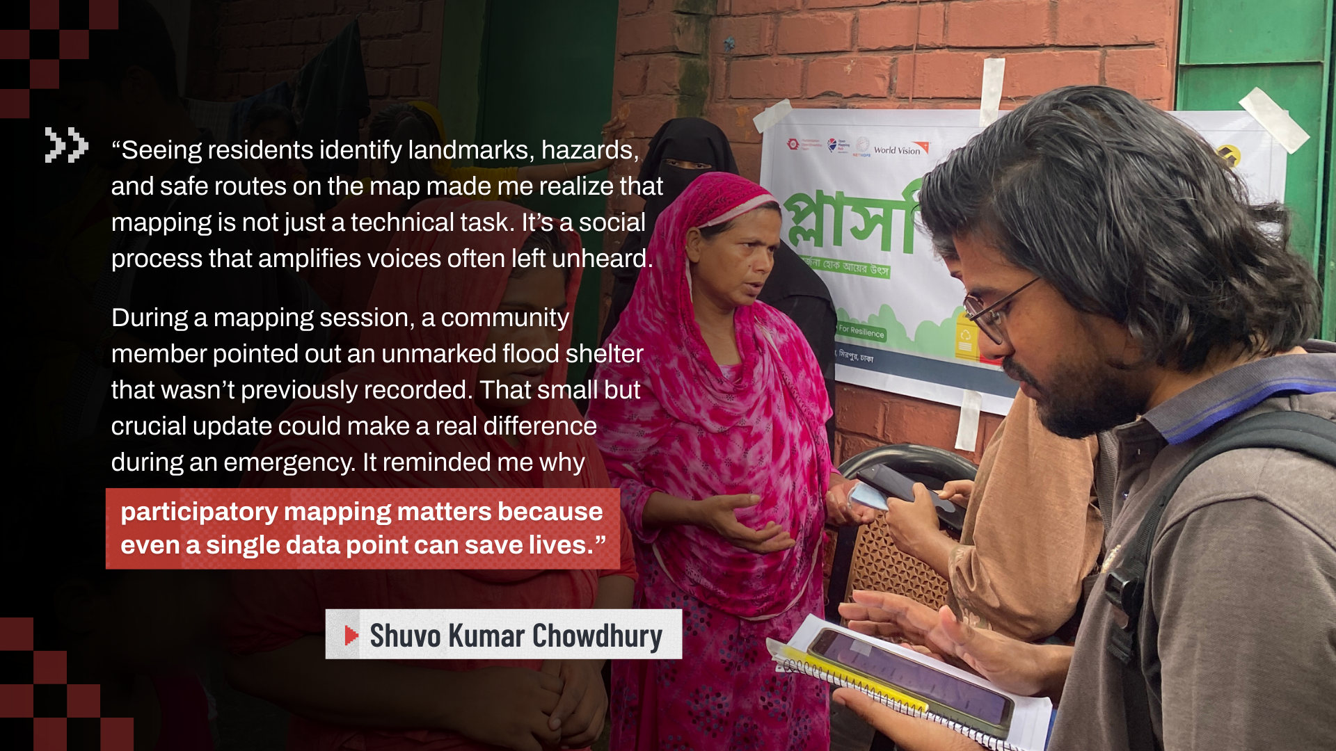 The Dhaka Thrive Challenge participants share the most valuable and memorable insights they gained from the experience. | Photo: MAP 4 RESILIENCE