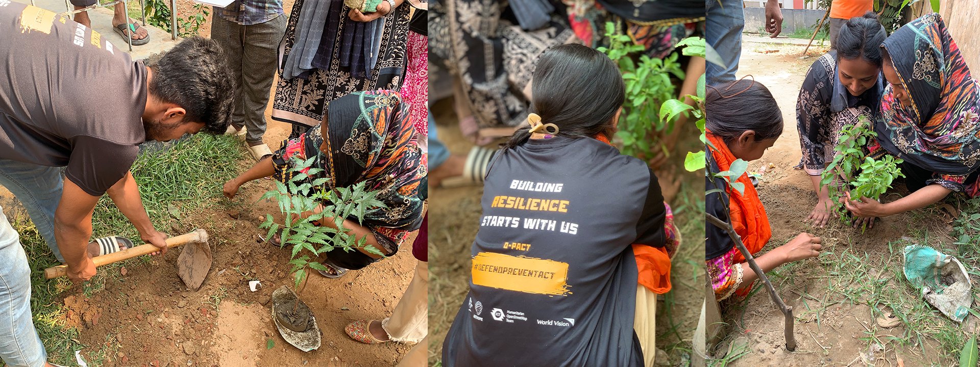 Community action: Planting tulsi and neem as nature-based solutions for dengue prevention | Photo: D-PACT