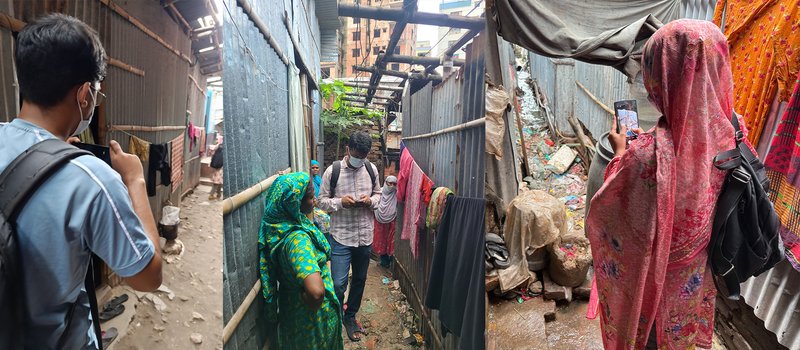 Dengue hazard mapping by the D-PACT team and volunteers | Photo: D-PACT