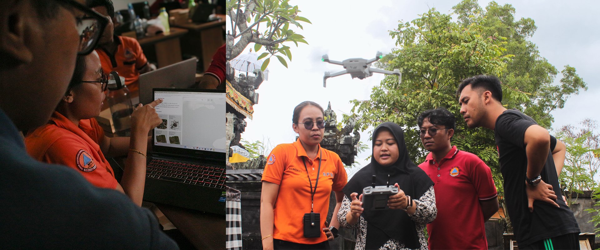 The AP Hub team and Open Mapping Gurus, with support from HOT’s Tech & Data team, delivered training on open mapping tools to BPBD (September 2025). By localizing the training in Indonesian, the BPBD team was able to engage more effectively and deepen their understanding of the tools and topics. | Photo: Tony Liong / Open Mapping Hub - Asia Pacific