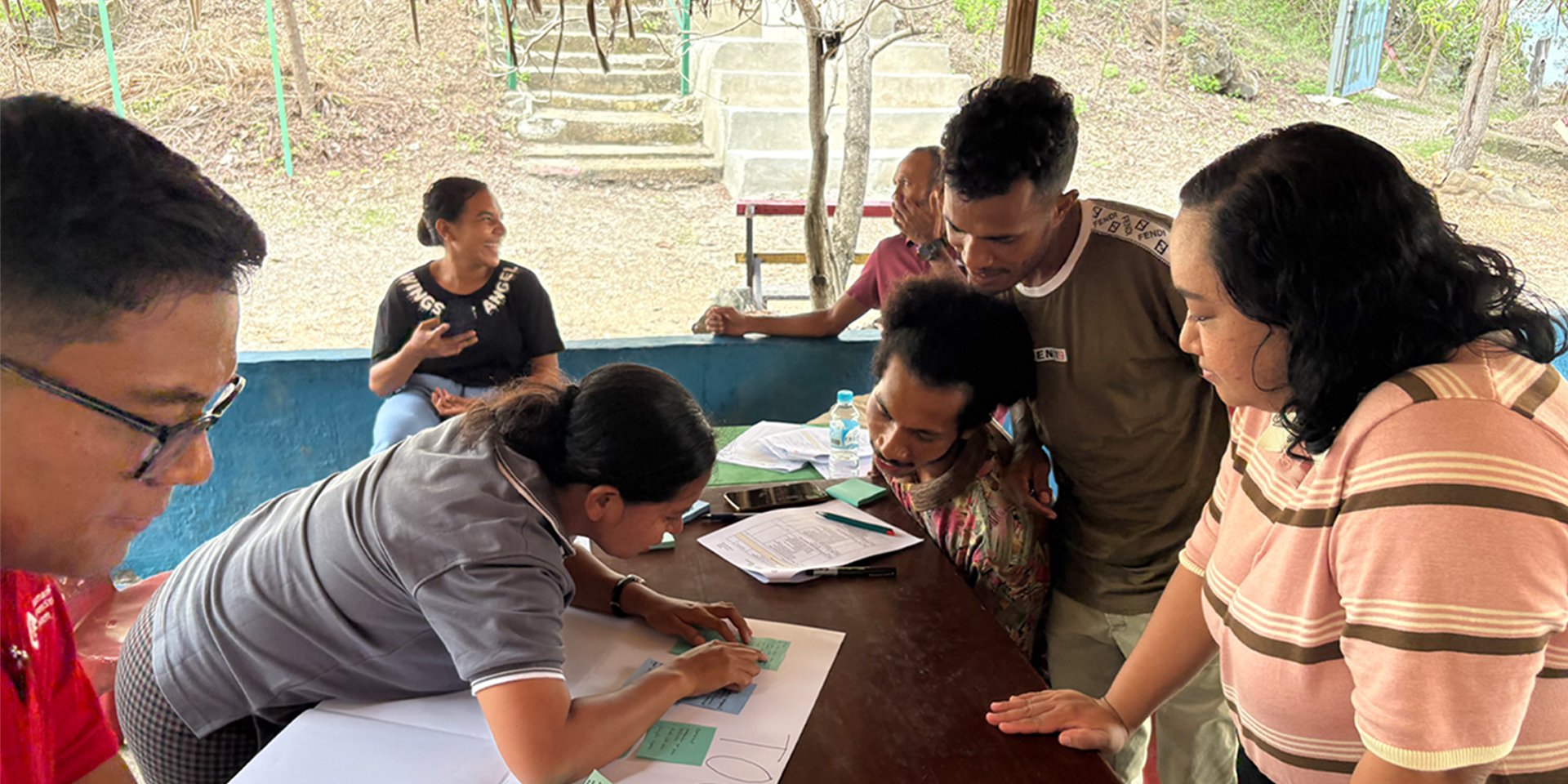 Co-design workshop with KFF (November 2025) to explore impact, data needs, and co-develop a methodology that is fully aligned with local expertise | Photo: Harry Mahardhika / Open Mapping Hub - Asia-Pacific
