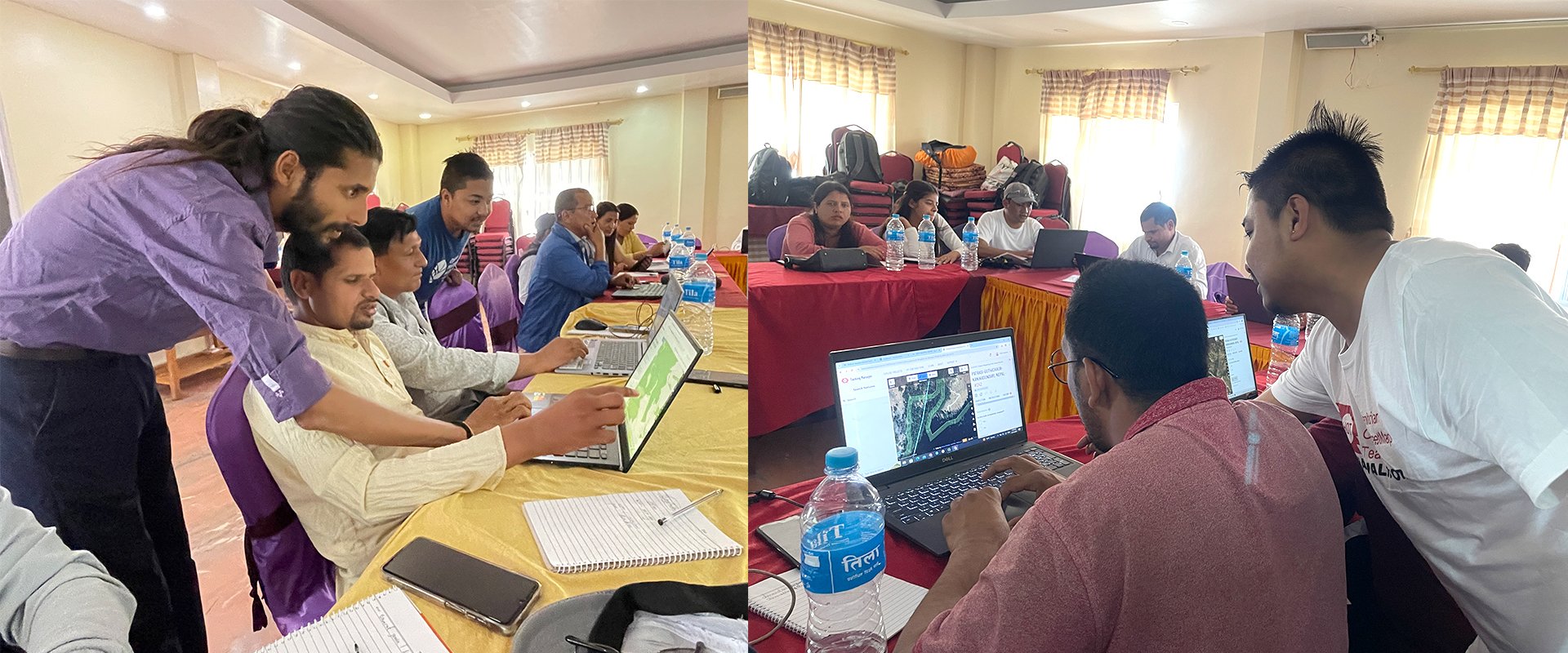 Local stakeholders learned and gained more skills in open mapping tools through training sessions conducted in collaboration with Open Mapping Gurus (May 2024). | Photo: Prabal Sharma