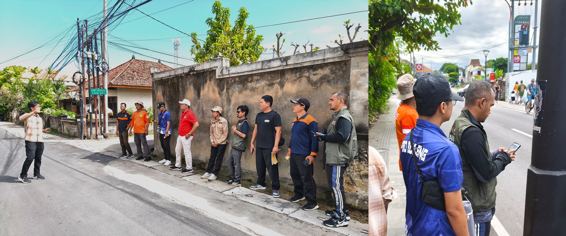 Field mapping in Sanur | Photo: BPBD Bali