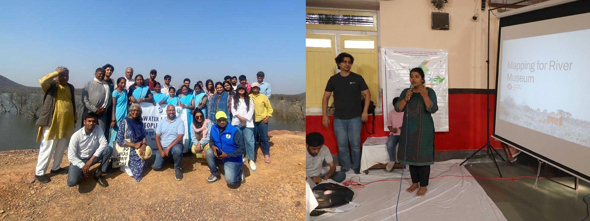 AP Hub joined TBS for their People’s Water and Peace Conference, held on March 2024, to learn more about local river and water conservation in Rajasthan. | Photo: Sherni River Museum field team